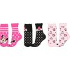 Dětské ponožky, 3pack - růžová/modrá | Minnie Mouse