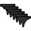 gaubert 6 pack invisible thong briefs gbtw 954 bla