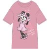 Dámské maxi triko na spaní - růžová | Minnie Mouse