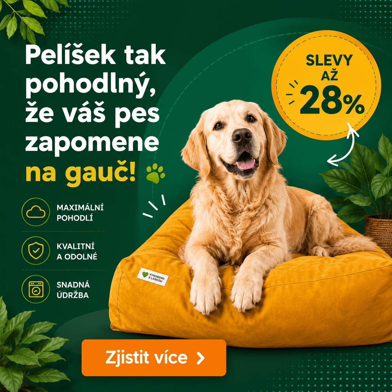 Ortopedické pelíšky pro psy
