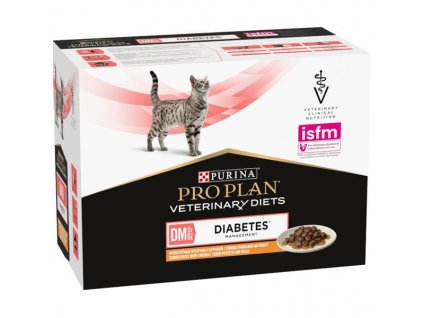 Purina PPVD Feline - DM Diabetes Manag,Chicken kapsička 10x80g