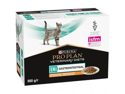 Purina PPVD Feline - EN Gastroint,Chicken kapsička 10x80g