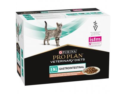 Purina PPVD Feline - EN Gastroint,Salmon kapsička 10x80g