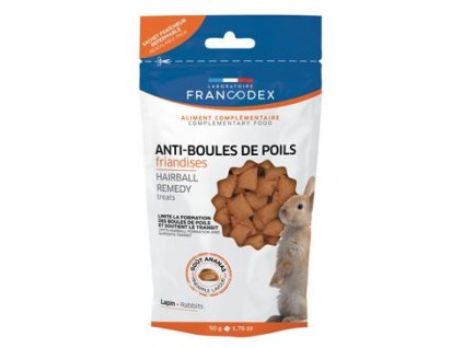 Francodex Pochoutka Hairball remedy králík 50g