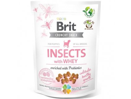 Brit Care Dog Crunchy Cracker Puppy Insect with Whey enriched with Probiotics 200 g