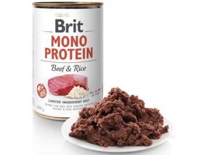 Brit Mono Protein konzerva Beef & Rice 400g