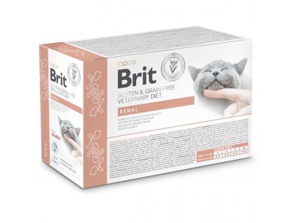 Brit Veterinary Diet Cat Pouch fillets in Gravy Renal 12x 85 g