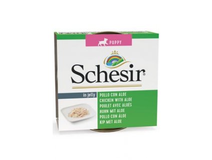 Schesir Dog konz. Puppy kuře/aloe 150g