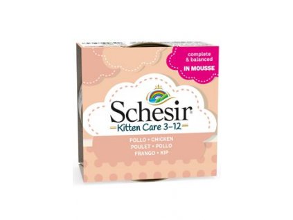 Schesir Cat konz. Kitten kuře v pěně 85g