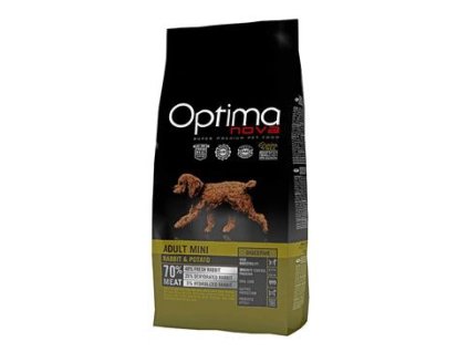 Optima Nova Dog GF Adult Mini Digestive Rabbit&Pot.2kg