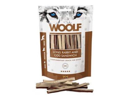 WOOLF Classic poch. Long Rabbit and Cod Sandwich 100g