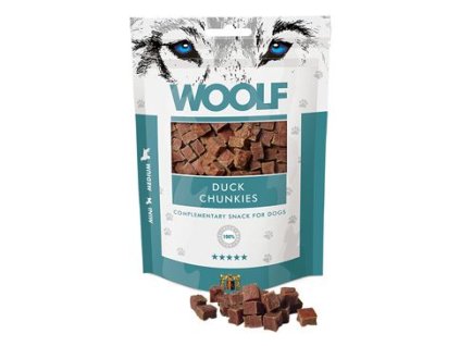 WOOLF Classic poch. Duck Chunkies 100g