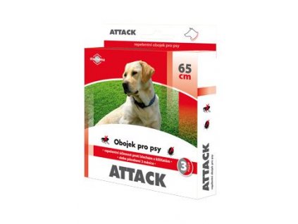 Attack obojek antiparazitární pes 65cm