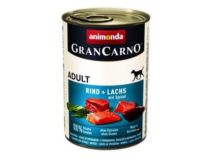 Animonda GRANCARNO konzerva ADULT losos/špenát