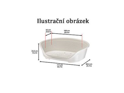 Pelech plast SIESTA DLX 12 modrý 111x80,5x33cm FP