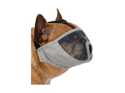 Náhubek pro krátkonosá plemena S-M 31cm polyest.šedáTR