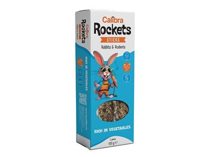 Calibra Rockets Sticks Rabbits&Rodents Vegetables 120g