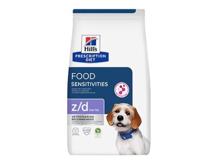 Hill's Can. PD Z/D Low Fat Alergie a péče o kůži 3kg