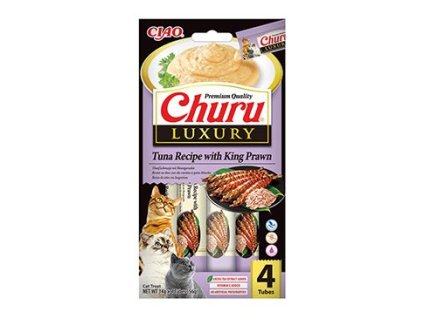 Churu Cat Luxury Tuna Recipe with King Prawn 4x14g