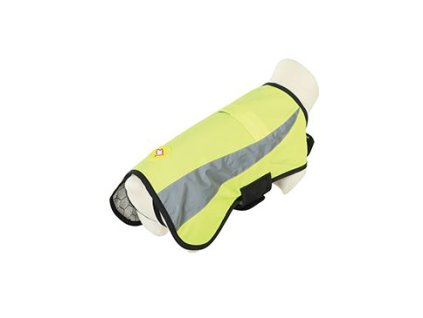 Obleček bunda pro psy REFLEXNÍ žlutá 55cm Zolux