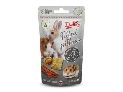 Dafiko plněné polštářky pro hlodavce mrkev 40g