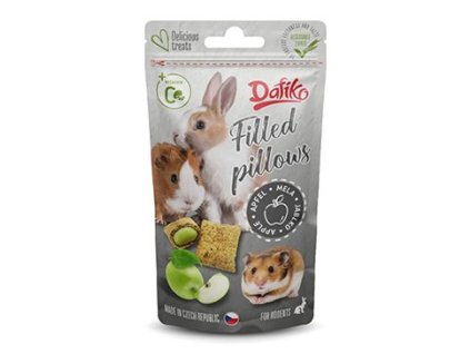 Dafiko plněné polštářky pro hlodavce jablko 40g