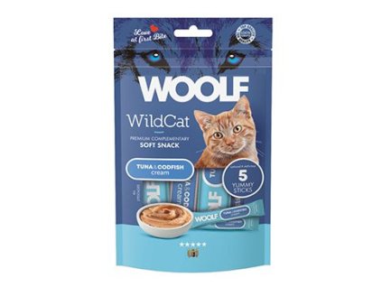 WOOLF WildCat Cream Regular Tuna&Codfish 5x14g