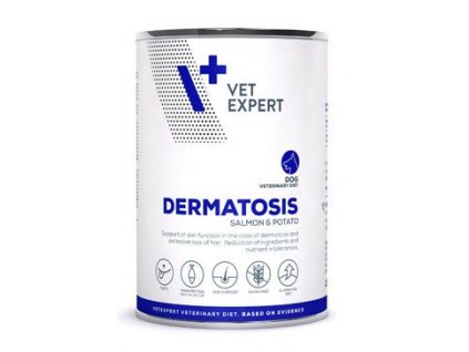 VetExpert VD 4T Dermatosis Dog Salmon konzerva