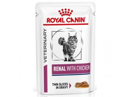 Royal Canin VD Cat kapsička Renal with chicken 12x80g