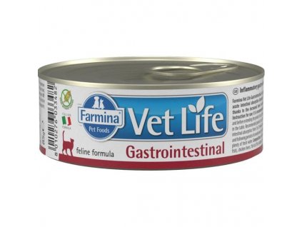Vet Life Natural Feline konzerva Gastrointestinal 80g