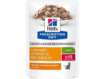 Hill's Prescription Diet Feline C/D kapsička Urinary Stress + Metabolic