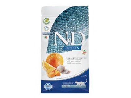 N&D OCEAN CAT Adult Herring, Pumpkin & Orange