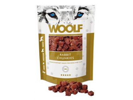 WOOLF pochoutka rabbit chunkies 100g