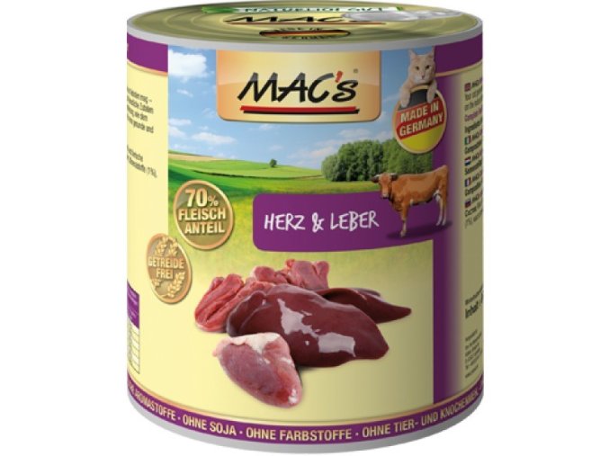 Konz. MACs Cat SRDCE a JÁTRA (Distribuce neznámá, Velikost balení 200 g )