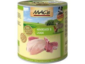 Konz. MACs Dog KUŘE a JEHNĚ (Distribuce neznámá, Velikost balení 800 g )