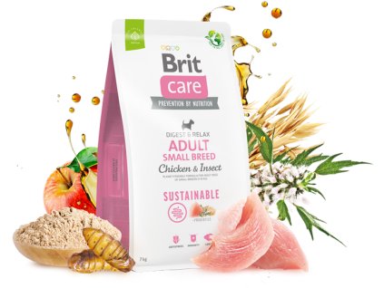 Krmivo Brit Care Dog Sustainable Adult Small Breed Chicken & Insect 3kg