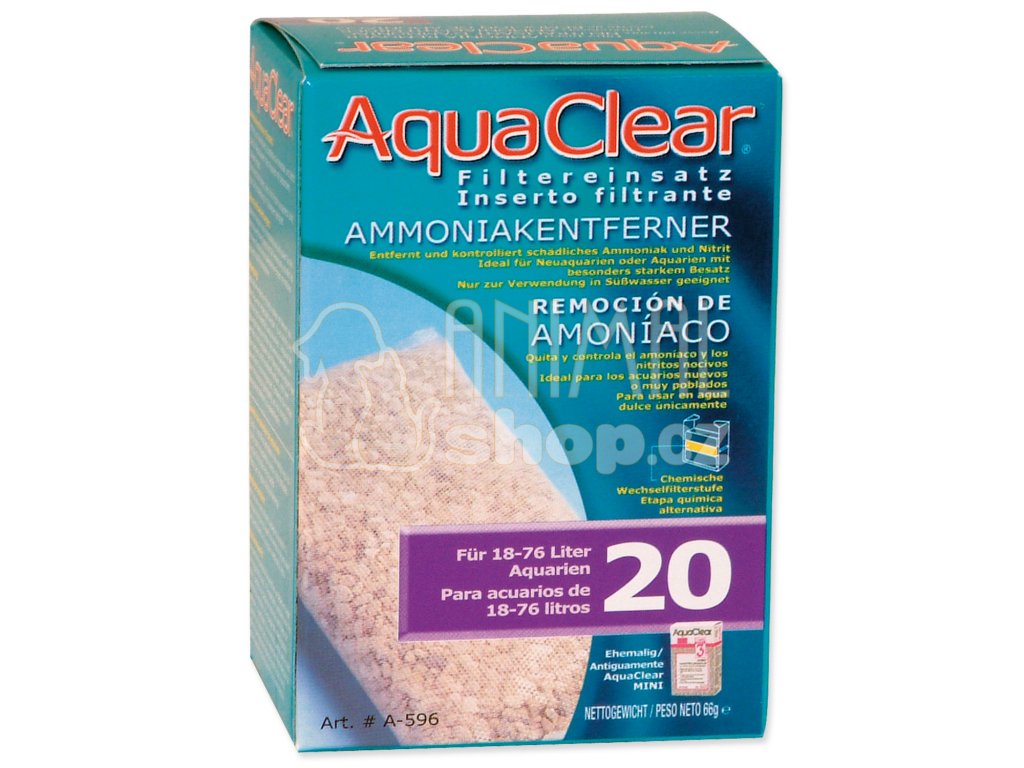 Náplň odstraňovač dusíkatých látek AQUA CLEAR 20 (AC mini)