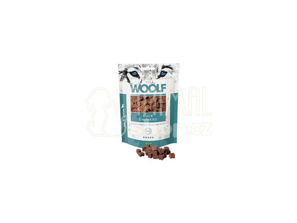 WOOLF pochoutka Duck Chunkies 100g