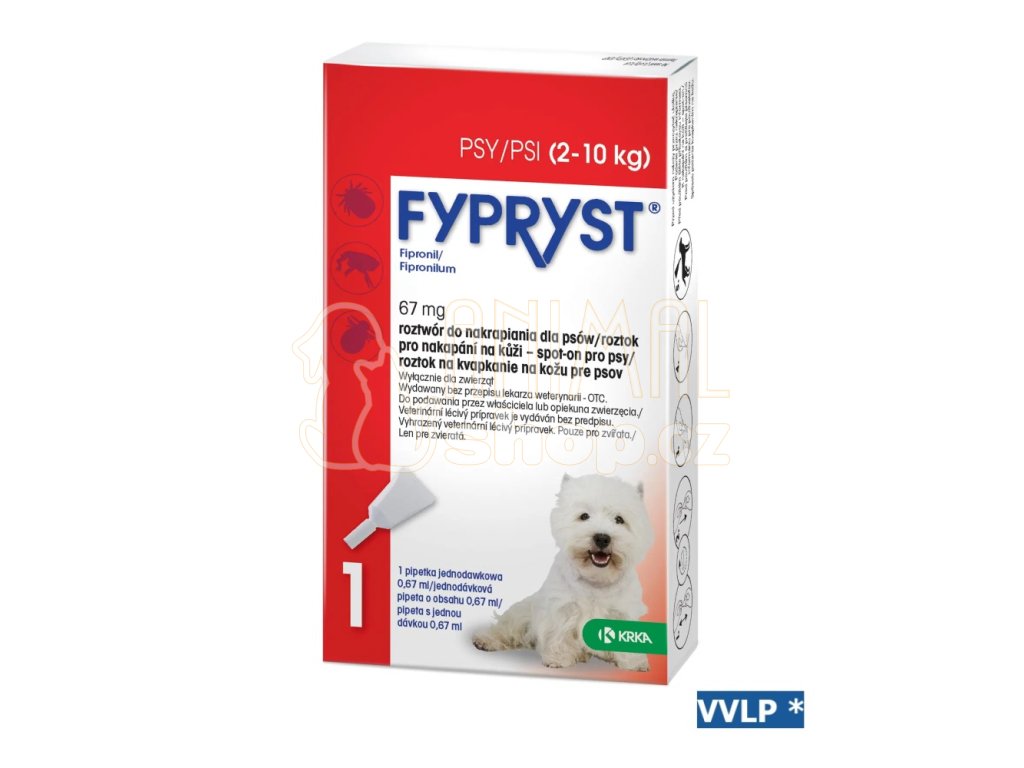 Fypryst spot-on pro psy S 1 x 0,67 ml