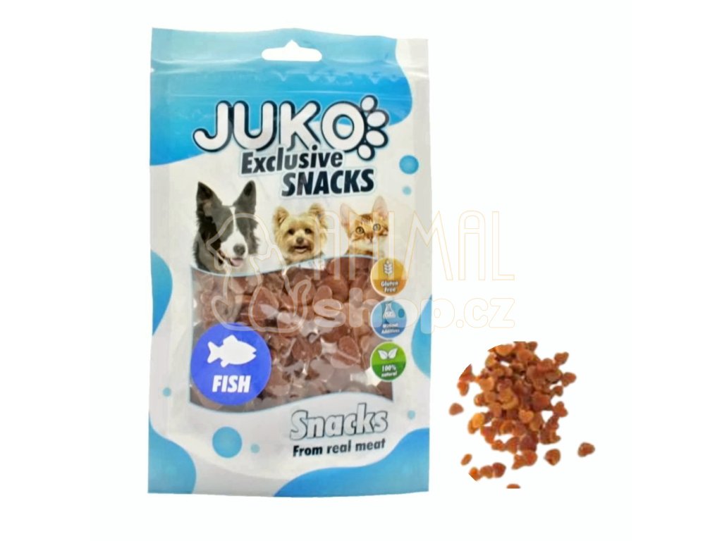 Salmon in Heart Shape JUKO Snacks 70 g