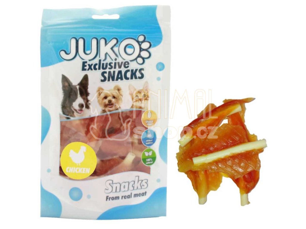 Chicken Soft Mini Jerky with Calcium Bone JUKO Snacks 70 g