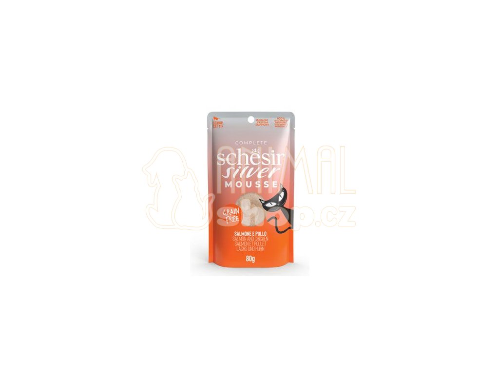 Schesir Cat kapsa Senior Lifestage Mousse los/kuř 80g