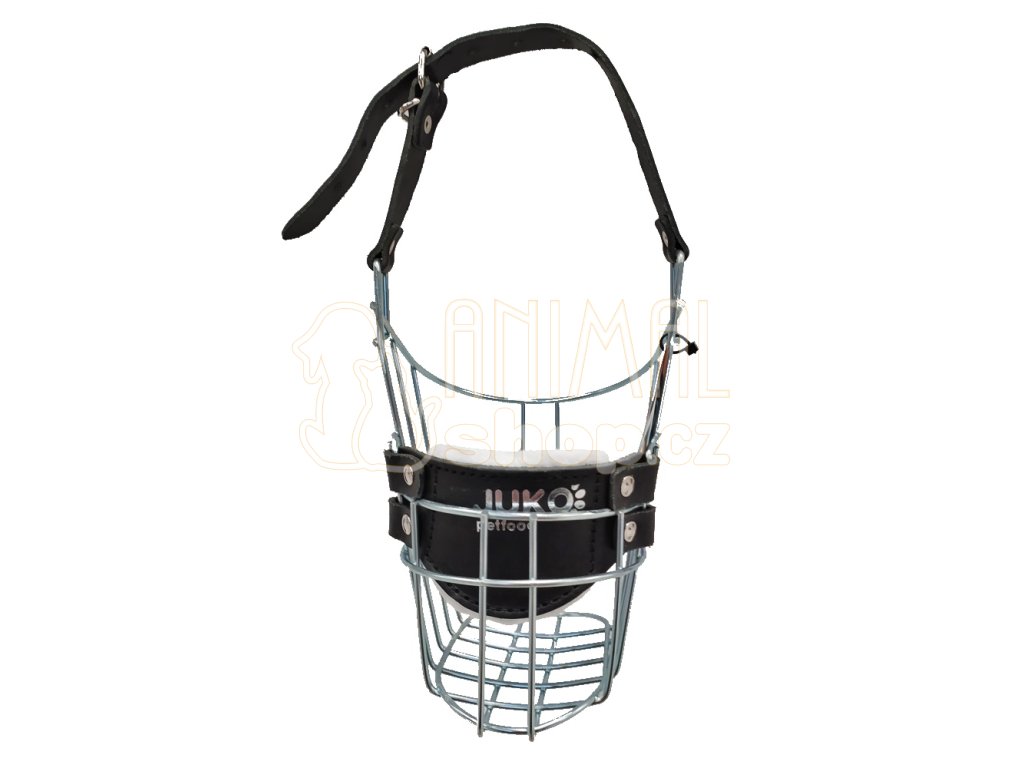 Náhubek zinek/kůže kokr, foxteriér, velššpringršpaněl - pes