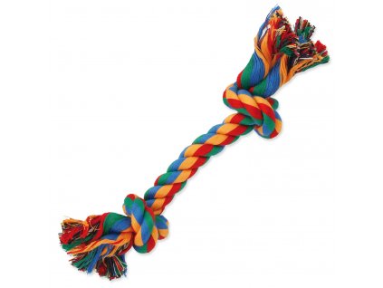 Hračka Dog Fantasy uzel bavlněný barevný 2 knoty 20cm