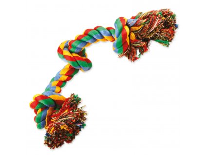 Hračka Dog Fantasy uzel bavlněný barevný 3 knoty 40cm