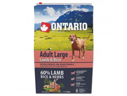 ONTARIO Dog Adult Large Lamb & Rice