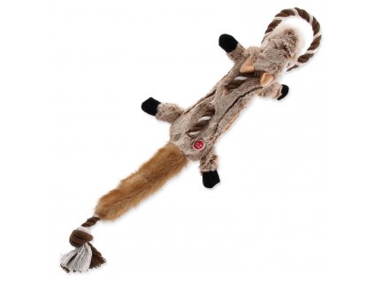 Hračka DOG FANTASY Skinneeez s provazem čipmank 57,5 cm