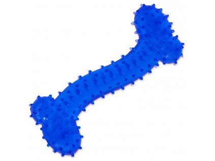Hračka DOG FANTASY kost gumová modrá 11 cm