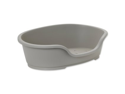 Pelíšek DOG FANTASY plastový šedý - v rozměrech 70/95 cm (šedý 70 cm)