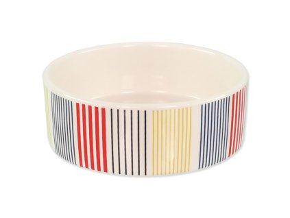 Miska DOG FANTASY keramická barevné pruhy - různé velikosti 12,5-16cm12,5 cm (rozměr 12,5 cm)